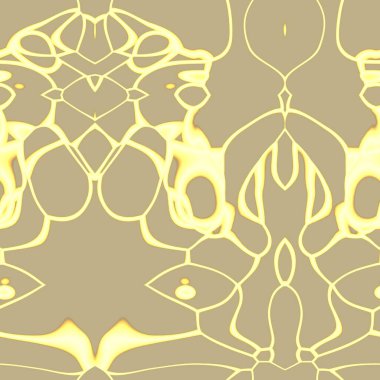 Bej ve sarı tonlarda kusursuz soyut desen