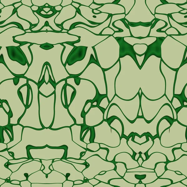 Bezešvé Abstraktní Vzor Tmavě Zelené Béžové Tóny — Stock fotografie