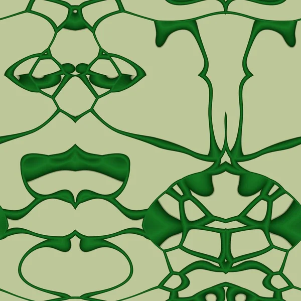 녹색과 베이지 섬세하고 추상적 — 스톡 사진
