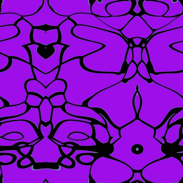 Безшовний Абстрактний Візерунок Чорно Фіолетових Тонах — стокове фото