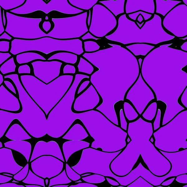Безшовний Абстрактний Візерунок Чорно Фіолетових Тонах — стокове фото