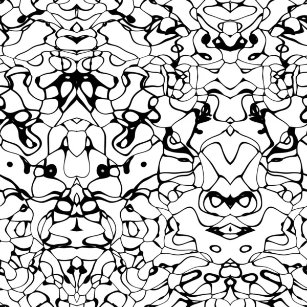 Seamless abstract pattern in white and black tones