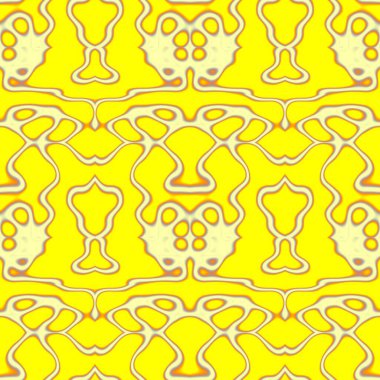 Turuncu, sarı ve gri tonlarda kusursuz soyut desen