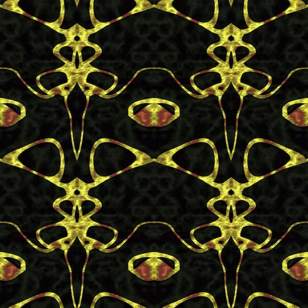 Бесшовный Абстрактный Рисунок Желтых Черных Тонах — стоковое фото