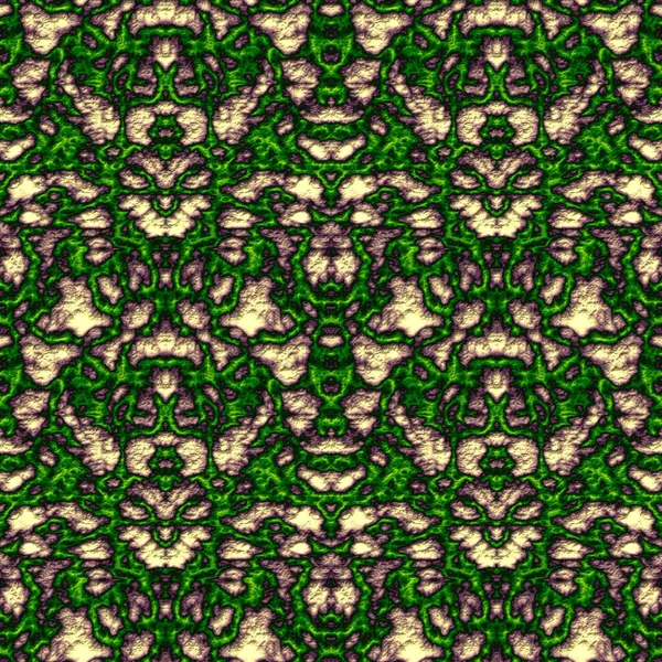 ベージュ 緑のトーンでシームレス抽象的なパターン — ストック写真