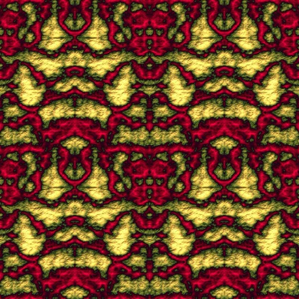 Бесшовный Абстрактный Рисунок Желтых Красных Тонах — стоковое фото