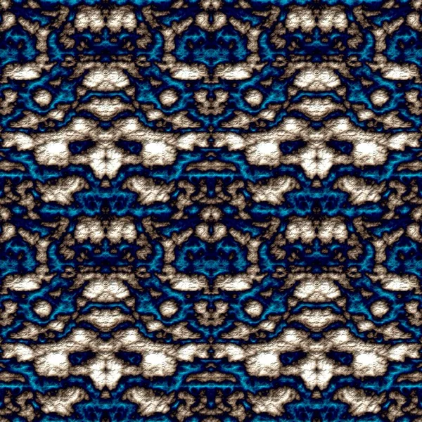 Naadloos Abstract Patroon Beige Blauwe Tinten — Stockfoto