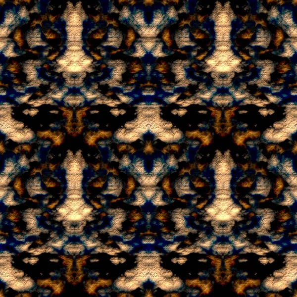 Nahtlose Abstrakte Muster Blau Orange Und Schwarztönen — Stockfoto