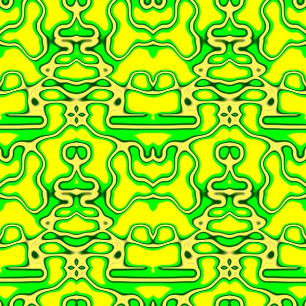 Seamless Abstract Pattern Yellow Green Tones — Stock Photo, Image