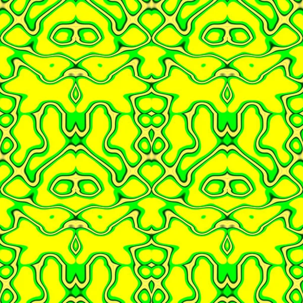 Безшовний Абстрактний Візерунок Жовтих Зелених Тонах — стокове фото