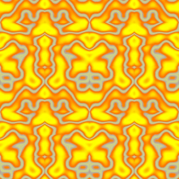 Naadloos Abstract Patroon Oranje Gele Grijze Tinten — Stockfoto