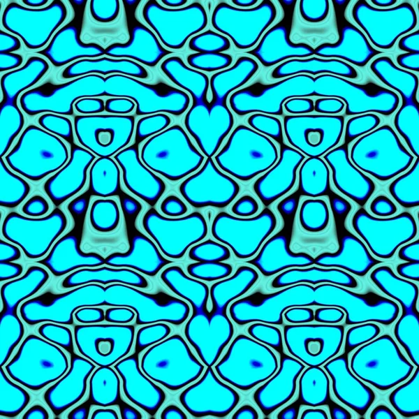 Seamless abstract pattern in royal blue, sky blue and grey tones