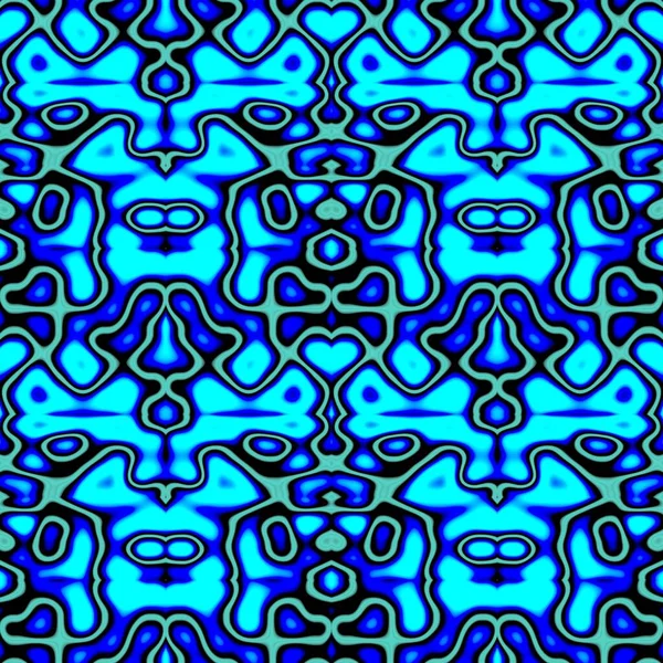 Seamless abstract pattern in royal blue, sky blue and grey tones