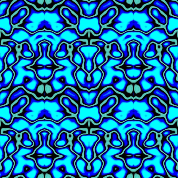 Seamless abstract pattern in royal blue, sky blue and grey tones