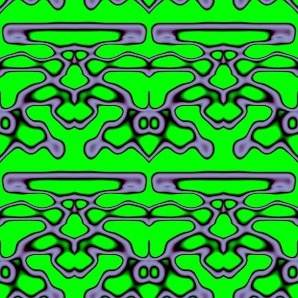 Seamless Abstract Pattern Green Purple Tones — Stock Photo, Image