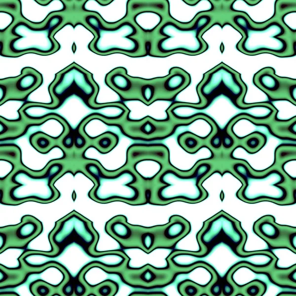 Seamless Abstract Pattern Green White Tones — Stock Photo, Image