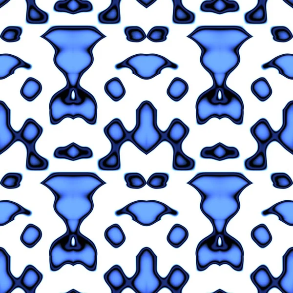 Seamless Abstract Pattern White Blue Tones — Stock Photo, Image