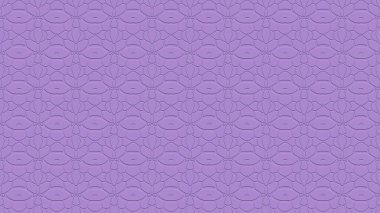 Lavanta tonlarında damgalamanın etkisiyle tekrarlanan desenlerin süslemeleriyle kusursuz soyut arkaplan