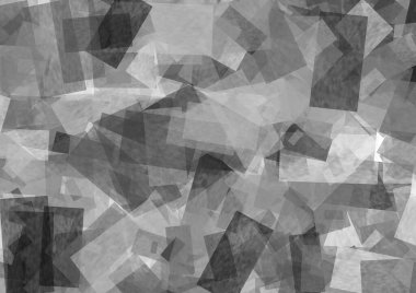 Siyah ve beyaz tonlarda modern tarzda kare ile soyut arkaplan