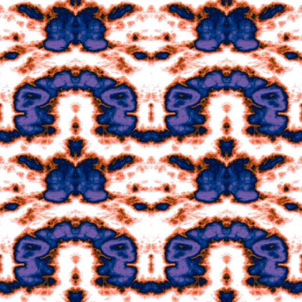 Бесшовный Абстрактный Рисунок Белых Синих Оранжевых Тонах — стоковое фото