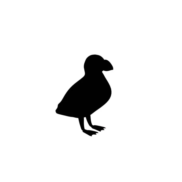 Иллюстрация Силуэта Фугу Черном Цвете Изолированы Белом Фоне — стоковое фото