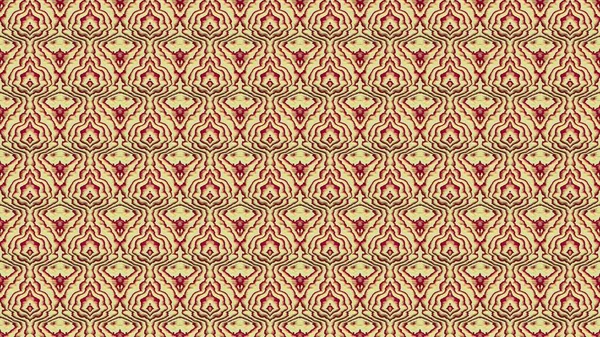 Sarı ve kırmızı tonlarda karalamalarla tekrarlanan desenlerin süslemeleriyle kusursuz soyut arkaplan