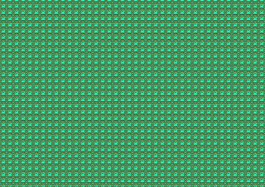 Yeşil ve sarı tonlarda tekrarlanan desenlerin süsleriyle soyut arkaplan, kartvizit, poster, site, iç tasarım, çıkartmalar için renkli arkaplan