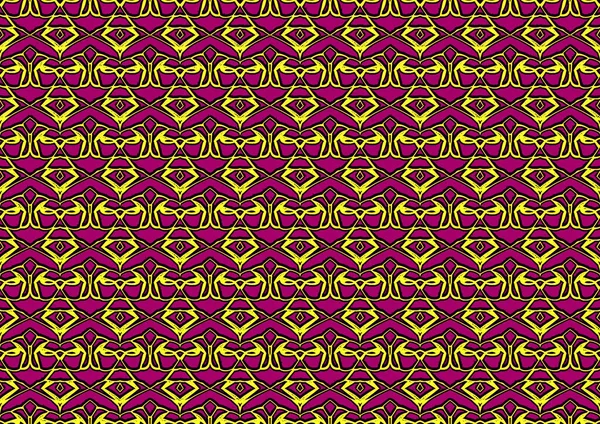 Абстрактный Фон Орнаментом Повторяющихся Узоров Розовых Желтых Тонах Красочный Фон — стоковое фото