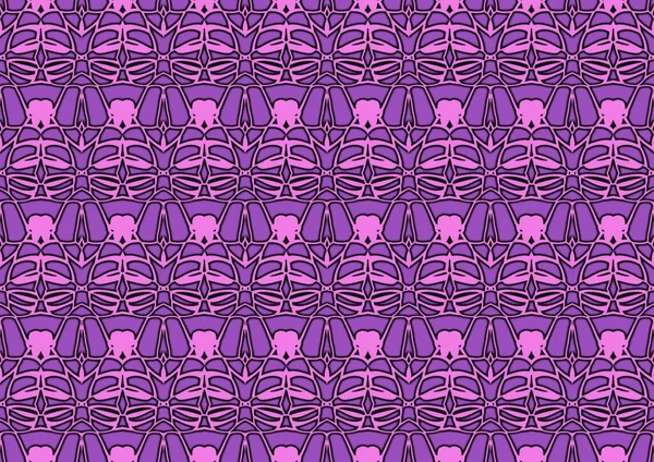 Seamless Abstract Backdrop Ornament Repeated Patterns Pink Purple Tones Colorful — Stock Photo, Image