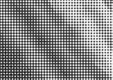 Çizgiler ve eşkenar dörtgenler, kartvizit, poster, reklam için monokrom arkaplan, gazete baskısı tarzında beyaz ve siyah tonlarda soyut yarım ton arkaplan