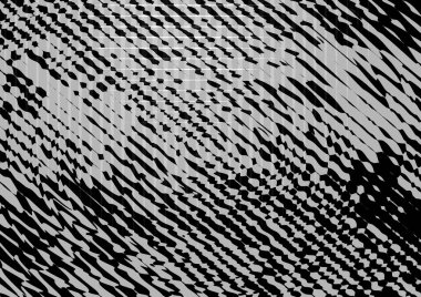 Gazete baskı tarzında beyaz ve siyah tonlarda soyut yarım ton arkaplan, iş kartı, poster, reklam için tek renkli arkaplan