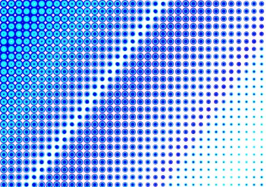 Gazete baskı tarzında soyut noktalı arkaplan daireler, tebrik kartları, posterler, reklamlar için parlak arkaplan