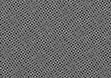 Üzerinde noktalar ve daireler olan beyaz ve siyah baskı tarzında soyut noktalı yarım ton arkaplan, kartvizit, poster, reklam için tek renkli arkaplan