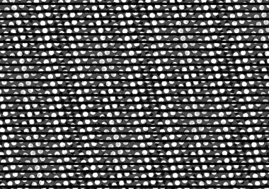 Üzerinde noktalar ve daireler olan beyaz ve siyah baskı tarzında soyut noktalı yarım ton arkaplan, kartvizit, poster, reklam için tek renkli arkaplan