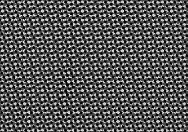 Üzerinde noktalar ve daireler olan beyaz ve siyah baskı tarzında soyut noktalı yarım ton arkaplan, kartvizit, poster, reklam için tek renkli arkaplan