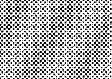 Üzerinde noktalar ve daireler olan beyaz ve siyah baskı tarzında soyut noktalı yarım ton arkaplan, kartvizit, poster, reklam için tek renkli arkaplan