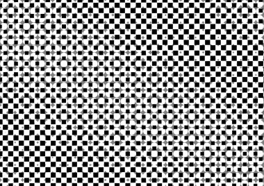 Üzerinde noktalar ve daireler olan beyaz ve siyah baskı tarzında soyut noktalı yarım ton arkaplan, kartvizit, poster, reklam için tek renkli arkaplan