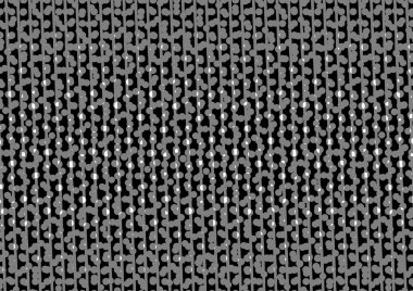 Üzerinde noktalar ve daireler olan beyaz ve siyah baskı tarzında soyut noktalı yarım ton arkaplan, kartvizit, poster, reklam için tek renkli arkaplan