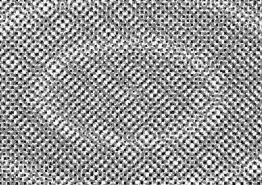 Üzerinde noktalar ve daireler olan beyaz ve siyah baskı tarzında soyut noktalı yarım ton arkaplan, kartvizit, poster, reklam için tek renkli arkaplan