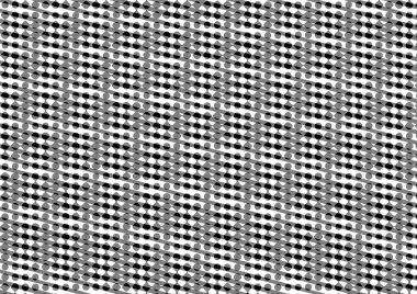 Üzerinde noktalar ve daireler olan beyaz ve siyah baskı tarzında soyut noktalı yarım ton arkaplan, kartvizit, poster, reklam için tek renkli arkaplan