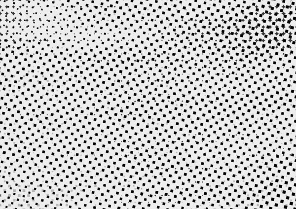 Abstract halftone backdrop in white and black tones in newsprint printing style with dots and rhombuses, monochrome background for business card, poster, advertising