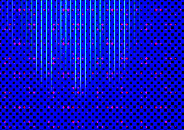 Streszczenie Kropkowane Kolorowe Tło Stylu Druku Gazetowego Kręgów Kwadratów Linii — Zdjęcie stockowe