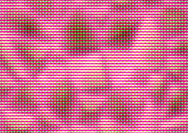 Абстрактный Пунктирный Цветной Фон Стиле Печати Газет Кружками Квадратами Линиями — стоковое фото
