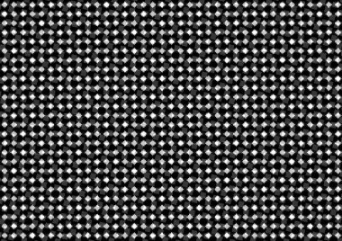 Üzerinde noktalar ve daireler olan beyaz ve siyah baskı tarzında soyut noktalı yarım ton arkaplan, kartvizit, poster, reklam için tek renkli arkaplan