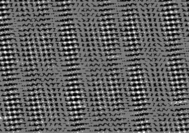 Üzerinde noktalar ve daireler olan beyaz ve siyah baskı tarzında soyut noktalı yarım ton arkaplan, kartvizit, poster, reklam için tek renkli arkaplan