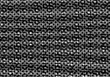 Üzerinde noktalar ve daireler olan beyaz ve siyah baskı tarzında soyut noktalı yarım ton arkaplan, kartvizit, poster, reklam için tek renkli arkaplan