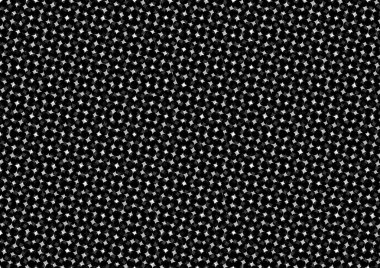 Üzerinde noktalar ve daireler olan beyaz ve siyah baskı tarzında soyut noktalı yarım ton arkaplan, kartvizit, poster, reklam için tek renkli arkaplan