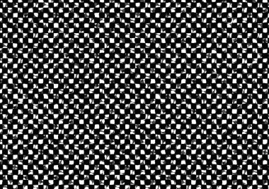 Üzerinde noktalar ve daireler olan beyaz ve siyah baskı tarzında soyut noktalı yarım ton arkaplan, kartvizit, poster, reklam için tek renkli arkaplan