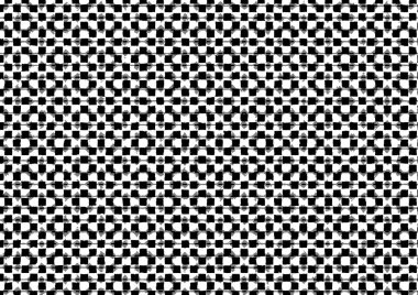Üzerinde noktalar ve daireler olan beyaz ve siyah baskı tarzında soyut noktalı yarım ton arkaplan, kartvizit, poster, reklam için tek renkli arkaplan