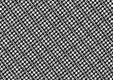 Üzerinde noktalar ve daireler olan beyaz ve siyah baskı tarzında soyut noktalı yarım ton arkaplan, kartvizit, poster, reklam için tek renkli arkaplan
